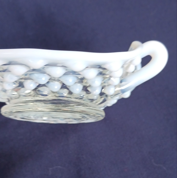 VTG Hobnail Candy Dish with handles - Picture 2 of 4